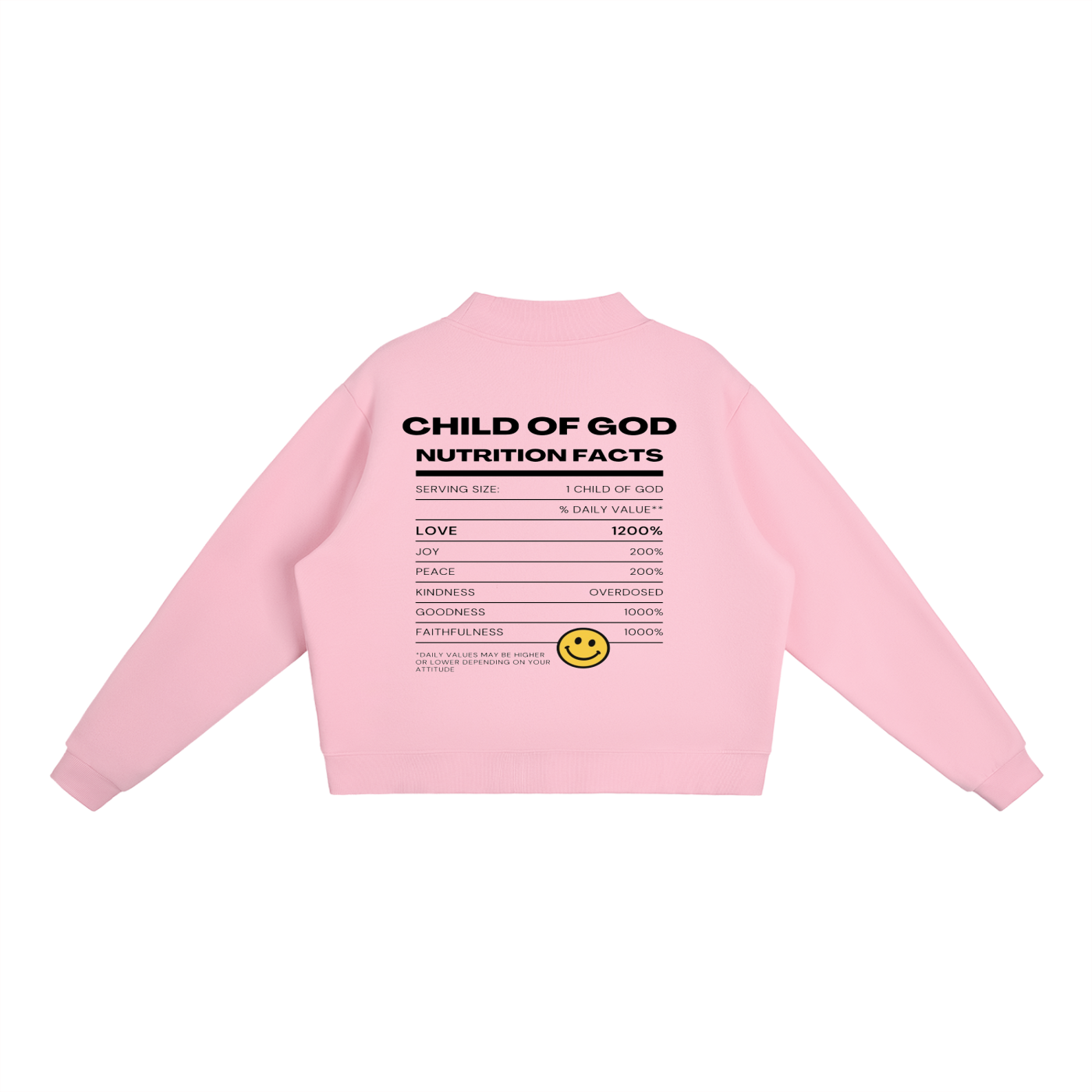 Child of God Nutrition Facts Crew Sweatshirt