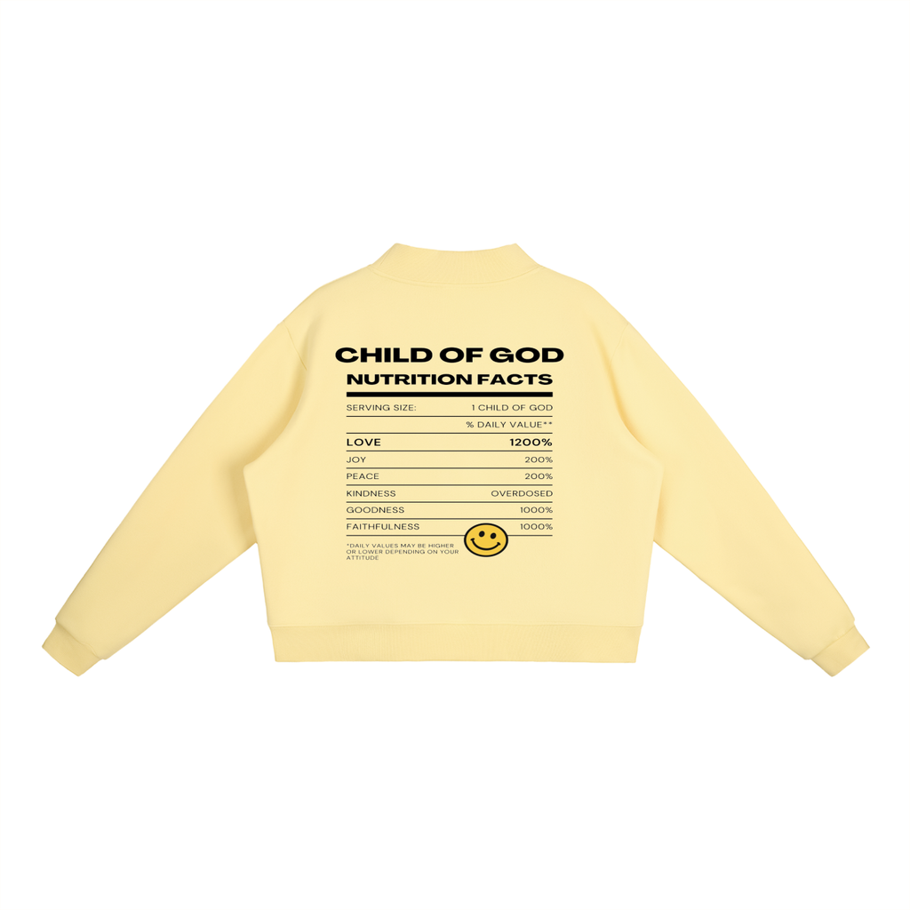 Child of God Nutrition Facts Crew Sweatshirt